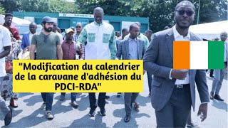 quotModification du calendrier de la caravane dadhésion du PDCIRDAquot [upl. by Wallack]