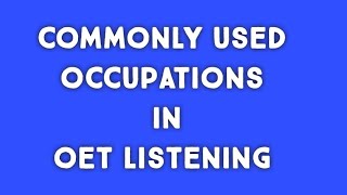 repeated occupations lists [upl. by Mixam884]