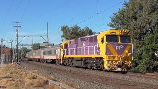 VLine Trains on Glenroy Bank 7418 [upl. by Helyn471]