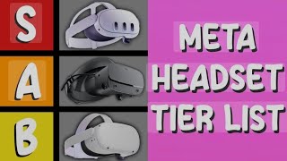 Meta Headset Tier List मेटा हेडसेट टियर सूची 🥽🥽meta metal video viralvideo [upl. by Attennot]