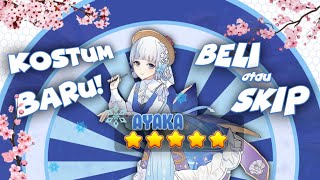 BELI ATAU SKIP REVIEW SKIN AYAKA SPRINGBLOOM MISSIVE 2023 GENSHIN IMPACT [upl. by Garibold]