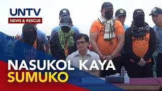 Quiboloy at 4 kapwaakusado iniharap sa media Nasukol na kaya napilitang sumuko – DILG [upl. by Whitnell]