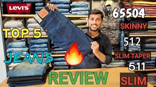 TOP 5 LEVIS JEANS REVIEWLEVIS JEANS 65504 511 512 FULL REVIEW [upl. by Gaut]