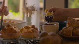 Pan de muerto tradicional 100 de masa madre [upl. by Ahsinuq]