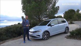 VW Golf Sportsvan 2018 15 TSI 96 kW130 PS Fahrbericht Test Review [upl. by Conias]