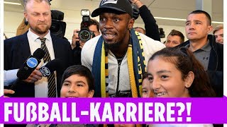 Usain Bolt heiß auf ProbeTraining in Australien [upl. by Idnek]