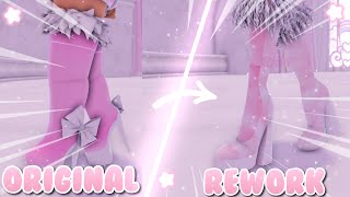 ALL REWORK VS ORIGINAL ITEMS IN ROYALE HIGH Roblox Royale High [upl. by Idleman808]