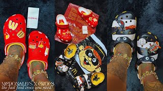 MCDONALD’S x CROCS UNBOXING REVIEW amp TRY ON  FT HAMBURGLAR CLASSIC CLOGS  UNRELEASED DROP [upl. by Belter491]