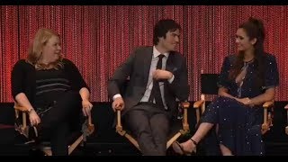 Paleyfest 2014  Vampire Diaries Panel Second Question quotDamon and Elenas Relationshipquot Altyazılı [upl. by Lahcar376]