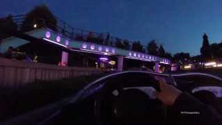 Onride Autopia tombée de la nuit  Disneyland paris  23082014 [upl. by Seligman]