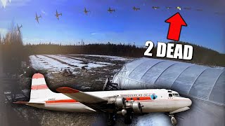 Douglas DC4 Plane CRASHES into river near Fairbanks AK 2 DEAD [upl. by Nerot]