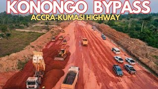 New Konongo Bypass Project Progress on Kumasi Accra Highway in Ghana [upl. by Ikey740]