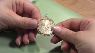 How to Mount a Coin Into a Coin Bezel Frame [upl. by Kingsley]