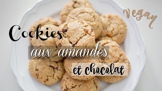 Cookies aux amandes amp chocolat VEGAN ♡ Eden Grace [upl. by Renzo]