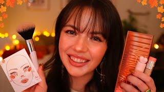 ASMR Giving You a Fall Makeup Look🧣🍁🍂layered sounds pampering positive [upl. by Iona715]