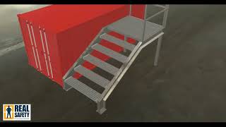 AntiSlip GRP Stair Treads  FRP Grating Tread [upl. by Hacim317]