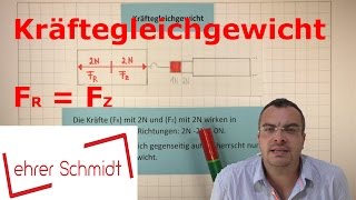 Kräftegleichgewicht  Mechanik  Physik  Lehrerschmidt [upl. by Cissie167]