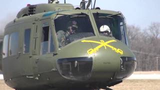 Restored Vietnam UH1H Huey Helicopter First Flights [upl. by Rastus872]