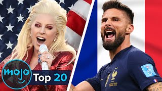 Top 20 Greatest National Anthems of All Time [upl. by Jollanta69]