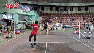 inter district badminton Visakhapatnam at SWB indoor stadium vizag under 17 boys match allsport [upl. by Brendis444]