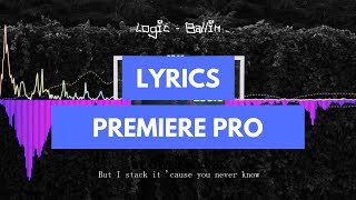 How to add Lyrics to a Music Video in Premiere Pro 2019 [upl. by Giark]