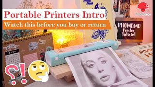 Phomemo Printer Tutorial🍄How to pick Portable Printer Phomemo M08F  M832  P831 Master Intro [upl. by Enitram153]