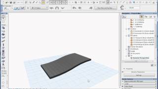 archiCAD 15 tutorial waved roof RPortierProductions [upl. by Gene]