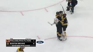 The Boston Bruins Goalie Hug Is Back 111722 [upl. by Otir]