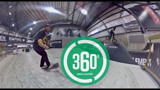 Vidéo 360 Skateboard  BMX au TAZ [upl. by Icyaj]