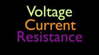 The Basics Voltage Current and Resistance [upl. by Anibur]