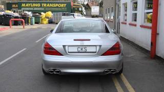 Mercedes R230 SL350 CKS Sport Quad Tailpipe Exhaust [upl. by Margaret400]