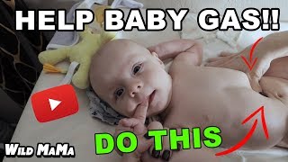 How to Relieve Newborn Gas  Natural Colic Baby Massage and Pain Relief Remedy [upl. by Myca]