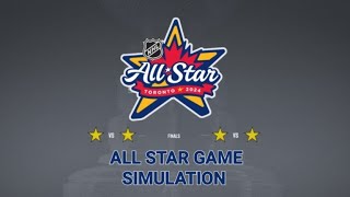 NHL 24  All Star Game Simulation [upl. by Enaz469]