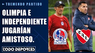 Tremendo partido Olimpia prepara amistoso contra Independiente de Argentina [upl. by Elocal]