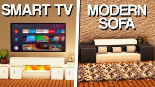 Minecraft 10 Living Room Build Ideas amp Designs [upl. by Dwaine461]