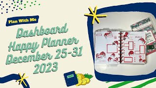 Plan With Me Dashboard Happy Planner December 2531 2023 [upl. by Cecelia]