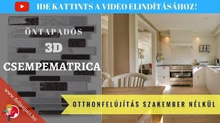 3D Csempematrica  Vízálló Penészmentes Antibakteriális Öntapadó [upl. by Iror]