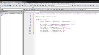 Calculo de horas minutos y segundos en c [upl. by Sirad]