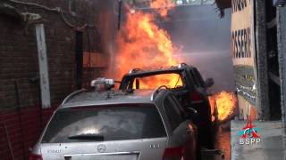 Feu de Garage secteur Clamart [upl. by Namruht]