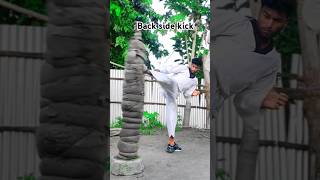 Back Side Kick tutorial ll Selfdefense martialarts anime shorts knockout taekwondo boxing [upl. by Darla519]