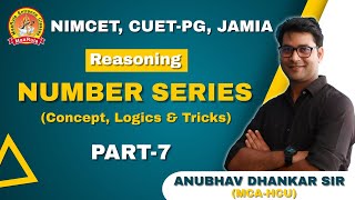 NUMBER SERIES  REASONING  PART07  Repeated Series  ANUBHAV DHANKAR MCAHCU  NIMCET CUET JMI [upl. by Eelegna]