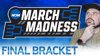 Bracket Predictions for March Madness 2024  FINAL BRACKET [upl. by Kasey239]