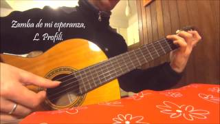 Zamba de mi esperanza solo guitarra instrumental [upl. by Mathe266]