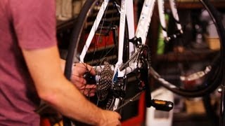 How to Replace a Back Bike Wheel  Bicycle Repair [upl. by Ariamat]