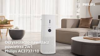 Zobacz jak działa oczyszczacz i nawilżacz 2w1 Philips AC373710 [upl. by Rattan]