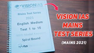 Vision IAS Mains Test Series 2021 Review🔥 Best Test Series for UPSC  UPSC Mains Test Series [upl. by Korie]