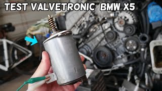 HOW TO TEST VALVETRONIC MOTOR ON BMW X5 E70 [upl. by Enahpad532]