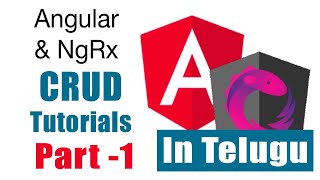 Angular NGRX CRUD tutorials telugu Part 1 [upl. by Nonnerb]