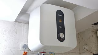 Haier water heater 25 liter capacity tank  full installation video  technicianHUBE [upl. by Lehcsreh812]