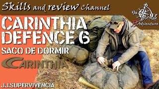 ✅ Carinthia defence 6 sleeping bag  Saco de dormir de la marca Carinthia  JJsupervivencia review [upl. by Kciderf]